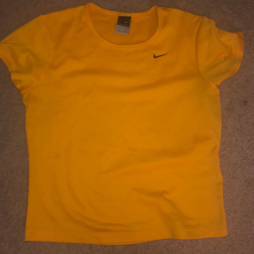 Yellow Nike shirt